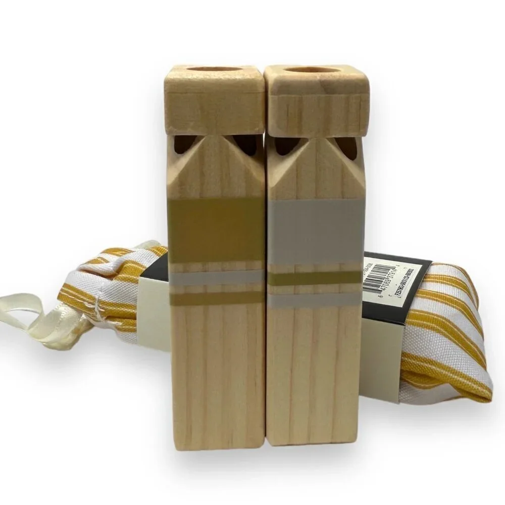 Train Whistle Toy Wooden‎ 3pc Yellow White - Hearth & Hand Magnolia, Target 2022